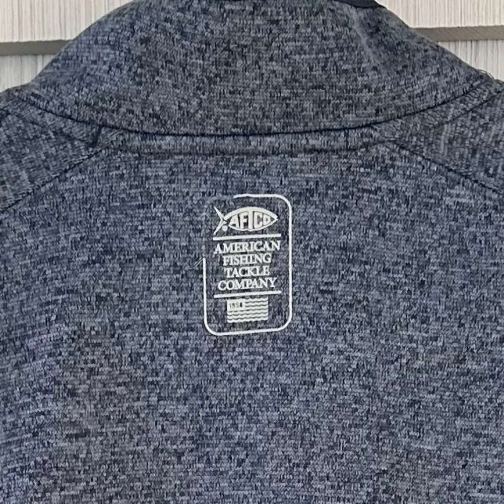 AFTCO Men’s Weatherproof Fleece Fishing Jacket in Navy, Size L
